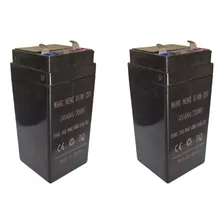 Kit 2x Baterias 4v4ah / 20hr Recarregável Selada