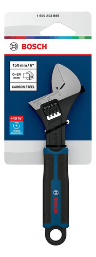 Llave Francesa Ajustable Bosch 6 PuLG 150 Mm Apertura 24mm Azul