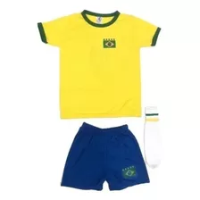 Conjunto Infantil Time De Futebol Seleção Brasileira
