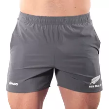 Short Hombre Deportivo Con Bolsillos Nz Gris Tenis Running