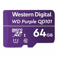 Tarjeta Memoria Micro Sd Purple 64gb Western Digital / Ikseg