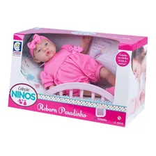 Boneca Bebê Reborn Pesadinho Coleção Ninos 2180 Cotiplás