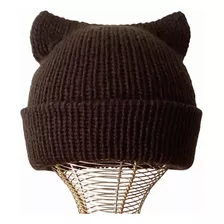 Gorro De Gato Tejido A Mano En Lana Acrílica