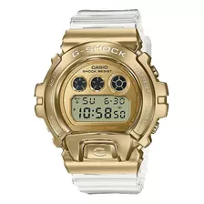 Relógio Casio G-shock Gm-6900sg-9dr Cor Da Correia Transparente Cor Do Bisel Dourado Cor Do Fundo Cinza