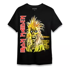 Camiseta Consulado Rock Iron Maiden Punk First Album 1980