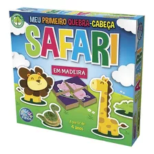 Meu Primeiro Quebra-cabeça- Safari - Madeira- Pais E Filhos 