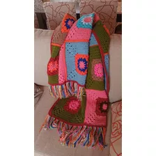 Manta Artesanías Monalissa Crochet 180x80 Cm