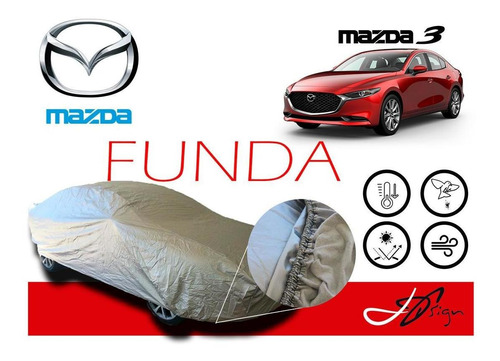 Funda Cubierta Lona Afelpada Mazda 3 Sedan 2024 Signature Foto 2