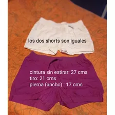 Short Algodón Nena Ajustable X 2