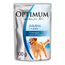 Ração Úmida Optimum Sachê Para Cães Adultos Frango 100 G