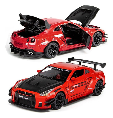 Foto de Nissan Gtr R35 2007 Miniatura Metal Autos Adornos Coleccion