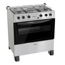 Cocina Punktal Coliseum Pk-299c A Gas/eléctrica 5 Hornallas Gris 220v Puerta Con Visor 84l