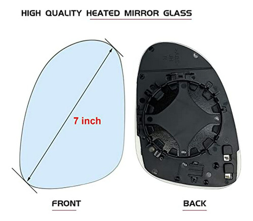 Espejo Derecho Calefactable Compatible Con Volkswagen 2005-2 Foto 2