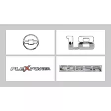 Kit Emblema Corsa Hatch 1.8 Flexpower Porta Malas 2002 À 04