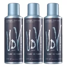 Kit 3 Desodorantes Spray Udv For Men 200ml - Ulric Varens