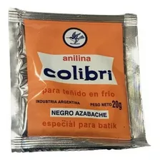Anilina Colibri X 20g Para Teñido En Frio Negra O Azul X 5