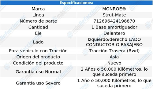 Base Amortiguador Izquierda O Derecha Del G35 03-07 Foto 3