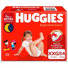 Fralda Huggies Suplreme Care Xxg C/54 Gênero Sem Gênero Tamanho Extra Extra Grande (xxg)