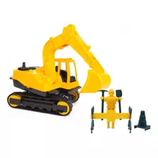 Escavadeira Brinquedo Com Kit Construção - Certific. Inmetro