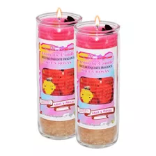 Veladora Miel Y Rosas - Limpia Obstáculos Amor Pareja 2 Pack