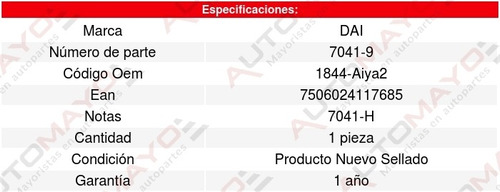 Limitadores Para Soporte Peugeot 207 1.6l L4 09-11 Dai Foto 3