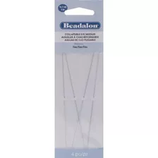 Beadalon Plegable Ojo Agujas 5-inch Fine 4 Unidades 