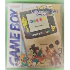 Gameboy Color Edição Especial Pokemon - Raro Com Caixa