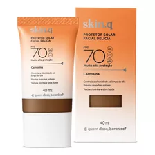 Protetor Solar Facial Delícia Fps 70 Skin.q Cor 04 40ml