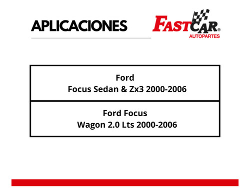 2 Amortiguadores Delanteros Ford Focus Sedan \u0026 Zx3 2000-2006 Foto 2