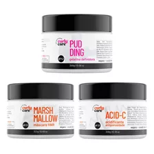 Máscara Marshmallow + Acid-c + Gelatina Pudding Curly Care 