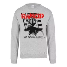 Sudadera Gris Rancid And Out Come The Wolves Album