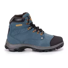 Bota Masculina Cat Impermeável Couro Sola Costurada Oferta 