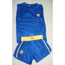 Conjunto Wesing Azul Para Sanda Sanshou - Wushu Kung Fu 