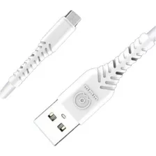 Cable Carga Wuw X132 Extra Largo Android Micro Usb V8 2.5m Color Blanco