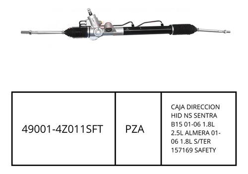 Caja Direccion Hid Ns Sentra B15 01-06 1.8l 2.5l Almera  Foto 2