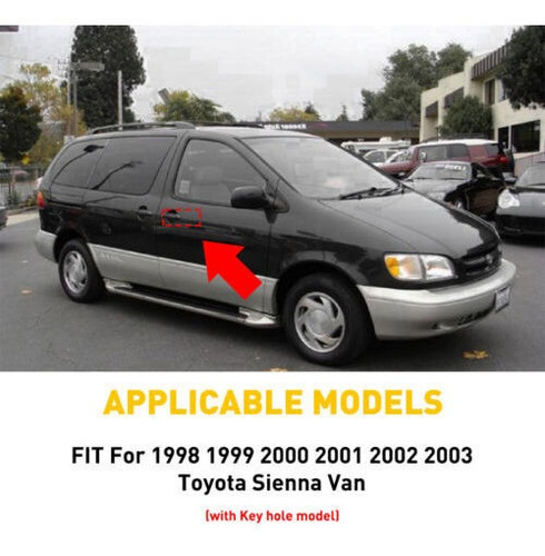 For 1998-03 Toyota Sienna Van Outside Door Handle Front R Mb Foto 3