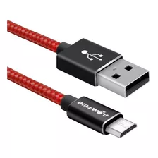 Blitzwolf Bw-mc2 2.4a Cabo Micro Usb Trançado Vermelho 1.8 