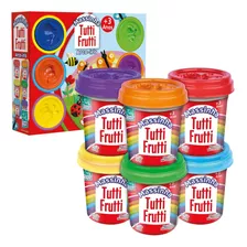 Kit Com 6 Potes De Massinha Tutti Frutti - Super Toys