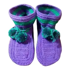 Botas Tejidas Al Crochet Del 34 Al 40 Todos Los Colores!!!