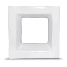 Cobogó Quadrado Square Cerâmica Branco 19,5x19,5x8 Cm