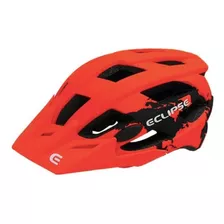 Casco Eclipse Modelo Enduro Naranjo/negro Talla L