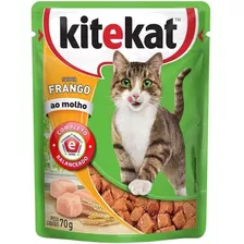 Ração Úmida Kitekat Sachê Frango Para Gatos 70 Gramas