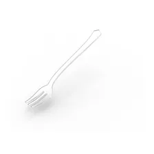 Mini Tenedor De Plástico Transparente. Ajidiseño