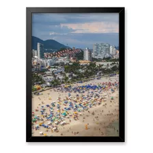 Quadro Decorativo (a5) - Praia Da Enseada - Guarujá