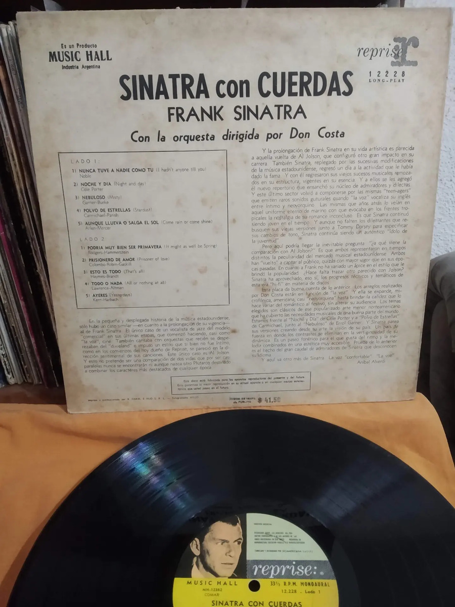 FRANK SINATRA - Sinatra con Cuerdas - vinilo 1962