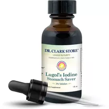 Dr Clark | Lugol's Iodine | Stomach Saver | 1oz | 60 Serving