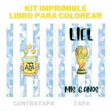 Kit Imprimible - Libro Para Colorear Personalizable