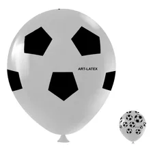 Balão Bexiga Temático 11 Futebol 25 Unidades Art Latex