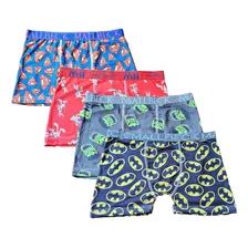 Kit 10 Cuecas Box Boxer Infantil Mallbeck De Microfibra Bebe