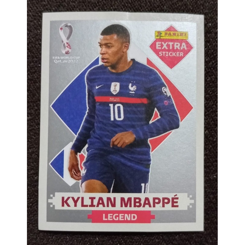 Figurinha Kylian Mbappé Legend Prata Extra Stricker